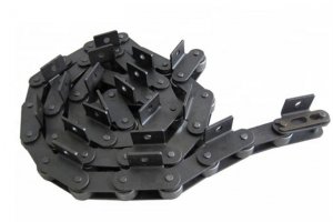 Конвейерная цепь с двухшаговой прямой боковой пластиной