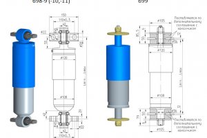 Гидродемпферы 698-9 (-10,-11) / 699
